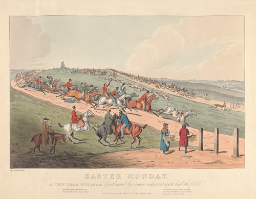 Easter Monday [Stag Hunting]: A View near Windsor