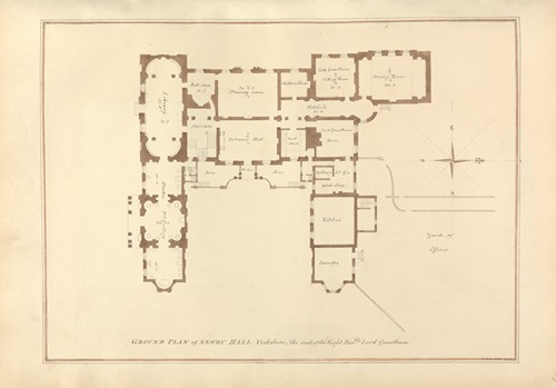 Ground Plan of Newby Hall, Yorkshire: the Seat of the Right Hon’ble Lord Grantham