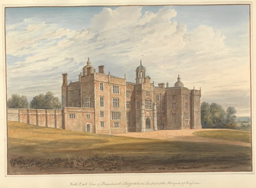 North East View of Beaudesert, Staffordshire: the Seat of the Marquis of Anglesea