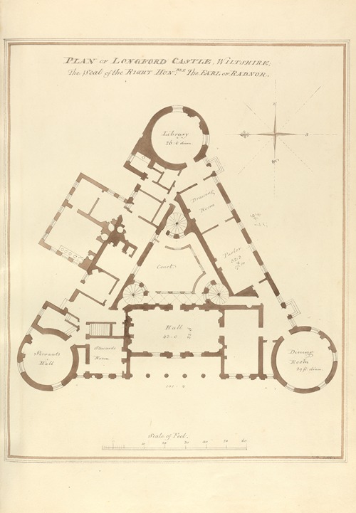 Plan of Longford Castle, Wiltshire: the Seat of the Right Hon’ble the Earl of Radnor