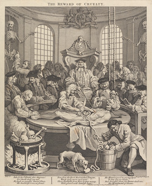 The Four Stages of Cruelty; The Reward of Cruelty (Anatomy Theatre)