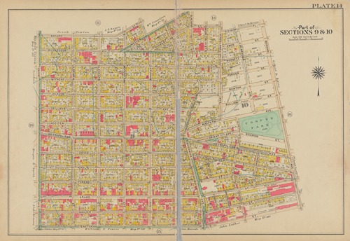 Bounded by Bayard Street, Graham Avenue, Meeker Avenue, N. Henry Street, Herbert Street, Kingsland Avenue, Division Place, Morgan Avenue, Teneyck Street and Union Avenue