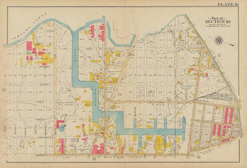 Bounded by Newton Creek (Seneca Avenue), Grand Street, Gardner Avenue, Metropolitan Avenue, Scott Avenue, Meserole Street, Seneca Avenue, Purdy Place, Flushing Avenue, Knickerbocker Avenue, Morgan Avenue and Amos Street