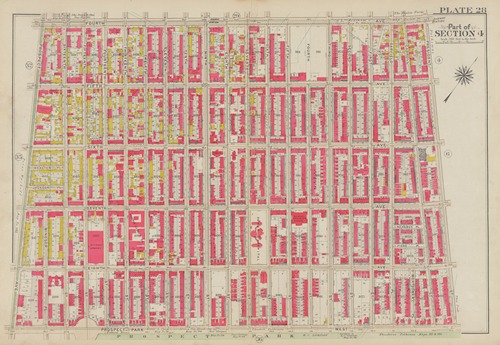 Bounded by Fourth Avenue, President Street, Prospect Park West and Prospect Avenue