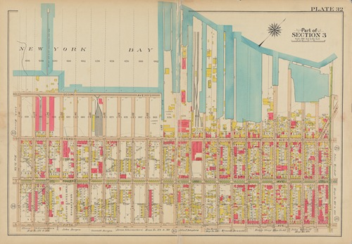 Bounded by (New York Bay) Second Avenue, 28th Street, Third Avenue, Hamilton Avenue, Prospect Avenue, Fifth Avenue and 38th Street
