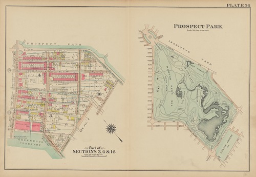 Prospect Park Bounded by (Institute Park) Flatbush Avenue, Ocean Avenue, Caton Avenue, Coney Island Avenue, Seeley Avenue, Prospect Avenue, Terrace Place, (Greenwood Cemetery) Gavesend Avenue, 20th Street and Prospect Park West