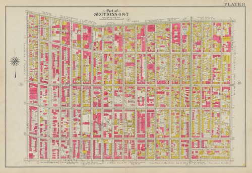 Bounded by Flushing Avenue, Nostrand Avenue, Lafayette Avenue and Cromwell Avenue