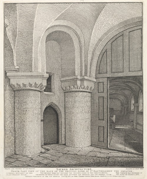 Northeast View of the Back of the Original Altar of St. Barts the Great