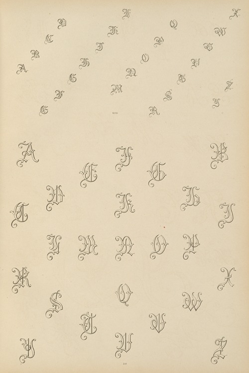 Album de chiffres & monogrammes couronnes de noblesse, françaises et etrangères Pl.015