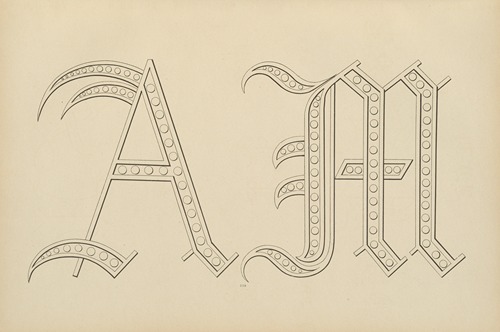 Album de chiffres & monogrammes couronnes de noblesse, françaises et etrangères Pl.017