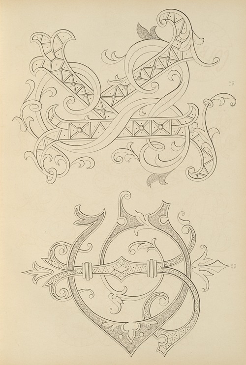 Album de chiffres & monogrammes couronnes de noblesse, françaises et etrangères Pl.071