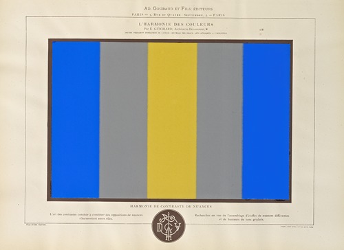 L’harmonie des couleurs Pl.105