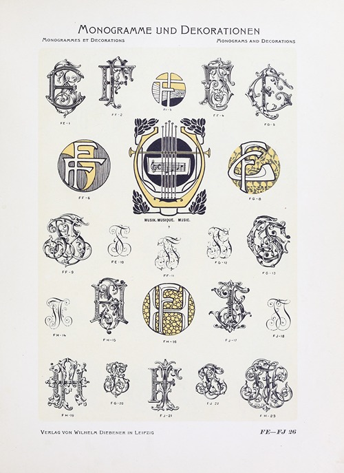 Monogrammes und Dekorationen Pl.026