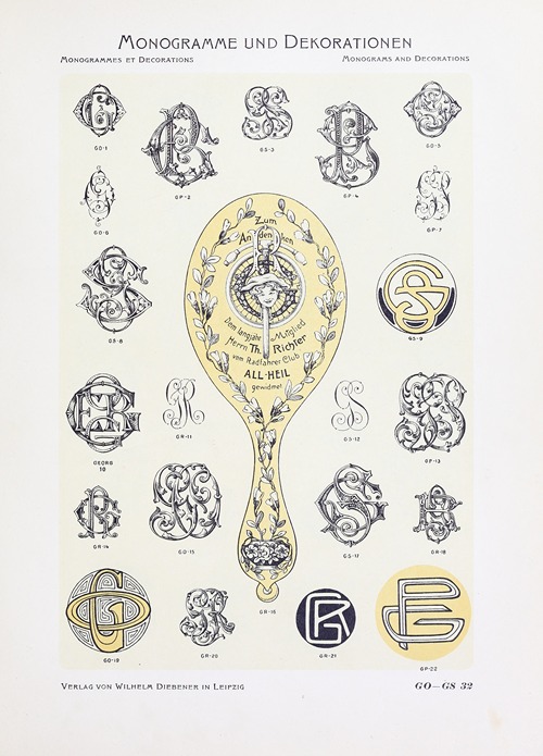 Monogrammes und Dekorationen Pl.032