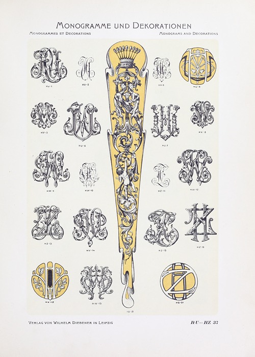 Monogrammes und Dekorationen Pl.037