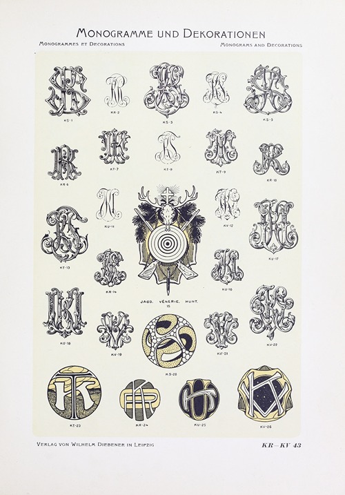 Monogrammes und Dekorationen Pl.043