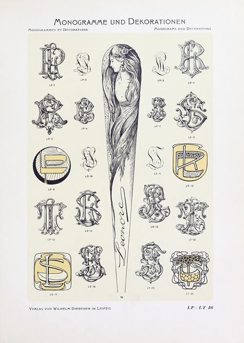 Monogrammes und Dekorationen Pl.046