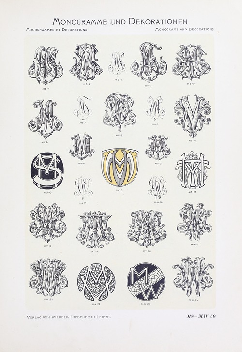 Monogrammes und Dekorationen Pl.050