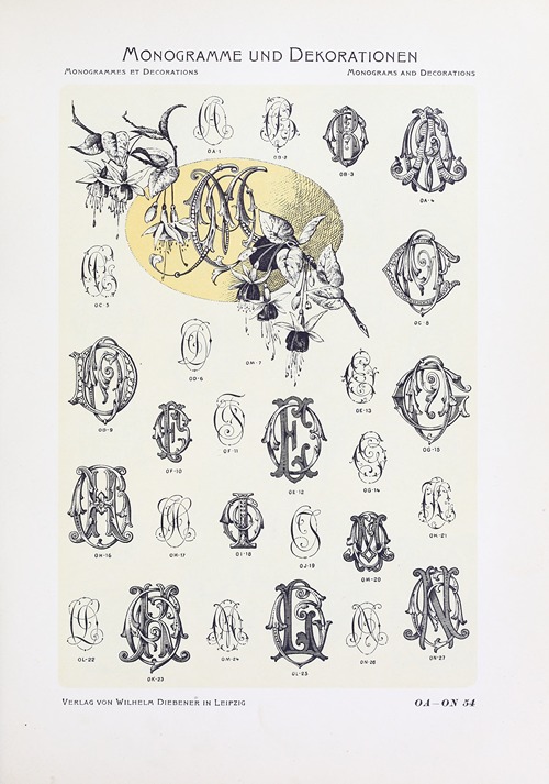 Monogrammes und Dekorationen Pl.054