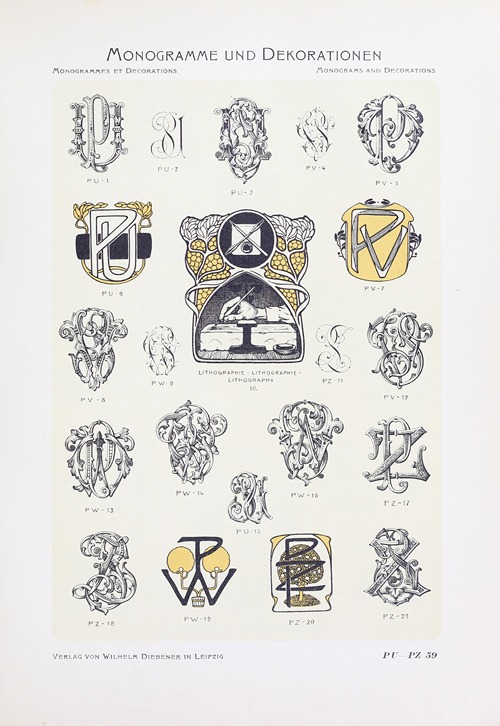 Monogrammes und Dekorationen Pl.059
