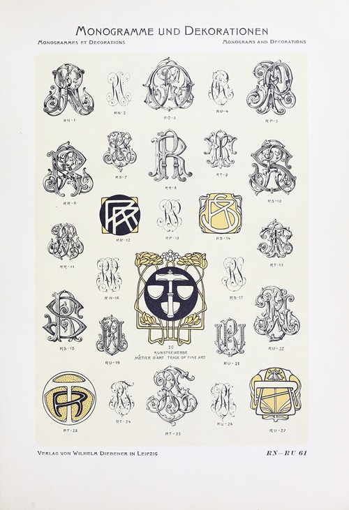 Monogrammes und Dekorationen Pl.061