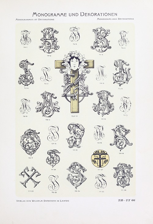 Monogrammes und Dekorationen Pl.066
