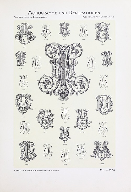 Monogrammes und Dekorationen Pl.068