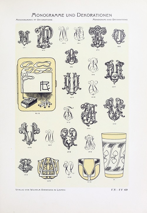 Monogrammes und Dekorationen Pl.069