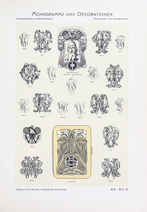 Monogrammes und Dekorationen Pl.073