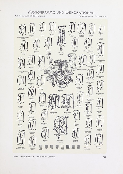 Monogrammes und Dekorationen Pl.117