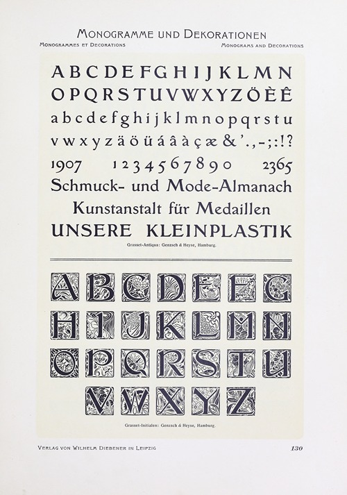 Monogrammes und Dekorationen Pl.130