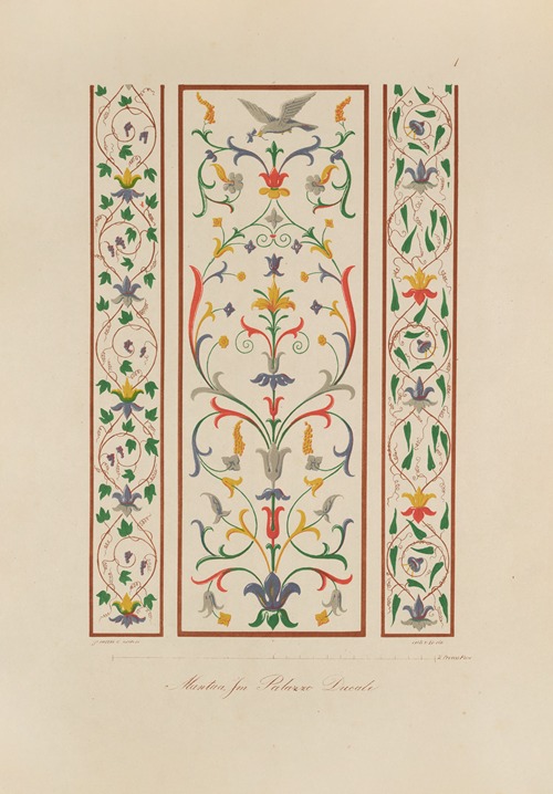 Ornamente aller klassischen Kunst-Epochen nach den Originalien in ihren eigenthümlichen Farben Pl.001