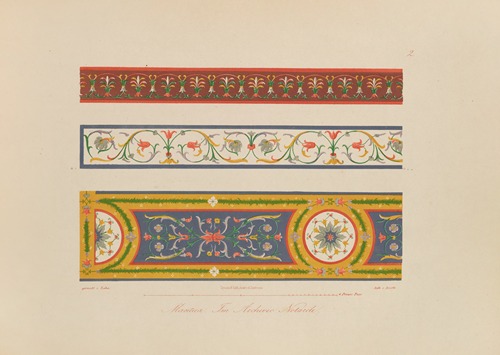 Ornamente aller klassischen Kunst-Epochen nach den Originalien in ihren eigenthümlichen Farben Pl.002