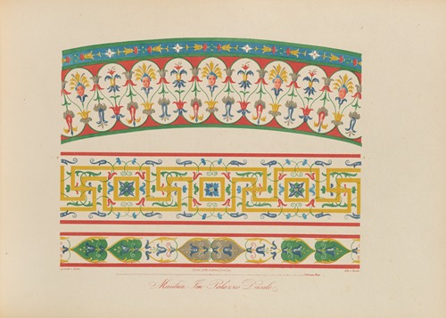 Ornamente aller klassischen Kunst-Epochen nach den Originalien in ihren eigenthümlichen Farben Pl.005