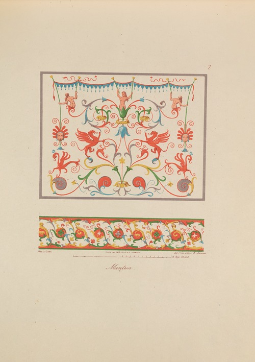 Ornamente aller klassischen Kunst-Epochen nach den Originalien in ihren eigenthümlichen Farben Pl.007