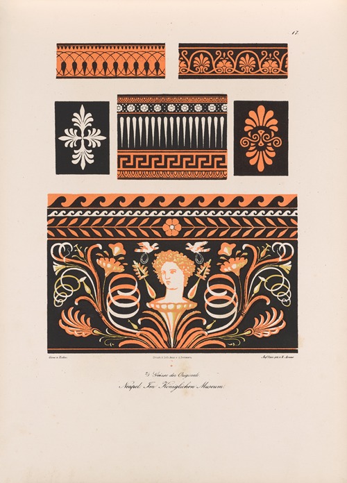 Ornamente aller klassischen Kunst-Epochen nach den Originalien in ihren eigenthümlichen Farben Pl.017