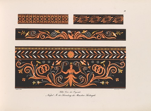 Ornamente aller klassischen Kunst-Epochen nach den Originalien in ihren eigenthümlichen Farben Pl.019