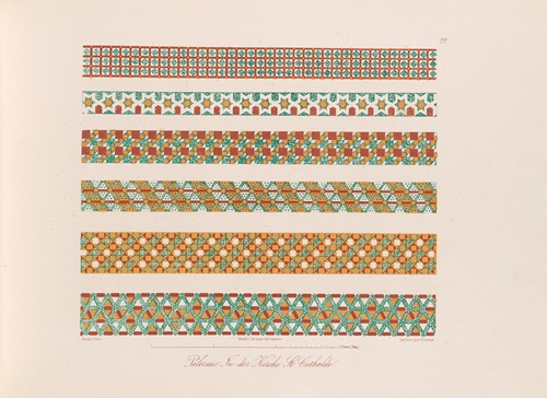 Ornamente aller klassischen Kunst-Epochen nach den Originalien in ihren eigenthümlichen Farben Pl.022