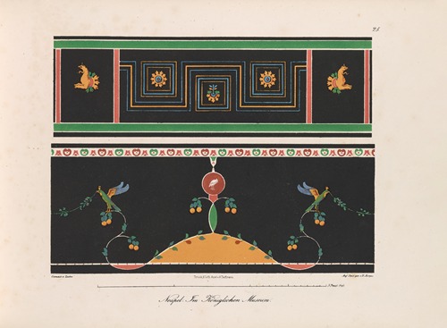Ornamente aller klassischen Kunst-Epochen nach den Originalien in ihren eigenthümlichen Farben Pl.025