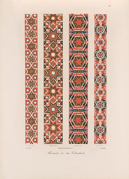 Ornamente aller klassischen Kunst-Epochen nach den Originalien in ihren eigenthümlichen Farben Pl.027