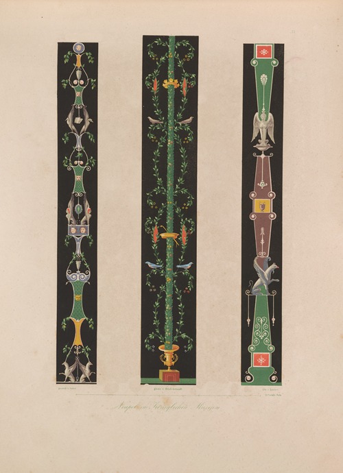 Ornamente aller klassischen Kunst-Epochen nach den Originalien in ihren eigenthümlichen Farben Pl.033