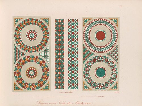 Ornamente aller klassischen Kunst-Epochen nach den Originalien in ihren eigenthümlichen Farben Pl.047
