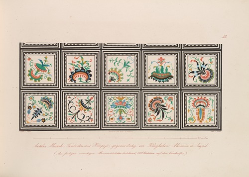 Ornamente aller klassischen Kunst-Epochen nach den Originalien in ihren eigenthümlichen Farben Pl.057