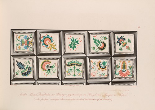Ornamente aller klassischen Kunst-Epochen nach den Originalien in ihren eigenthümlichen Farben Pl.058