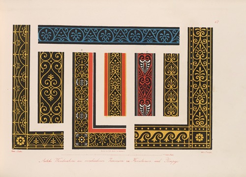 Ornamente aller klassischen Kunst-Epochen nach den Originalien in ihren eigenthümlichen Farben Pl.067