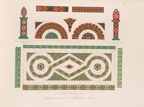 Ornamente aller klassischen Kunst-Epochen nach den Originalien in ihren eigenthümlichen Farben Pl.078
