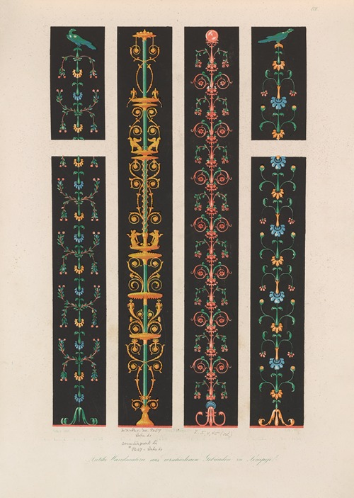 Ornamente aller klassischen Kunst-Epochen nach den Originalien in ihren eigenthümlichen Farben Pl.082