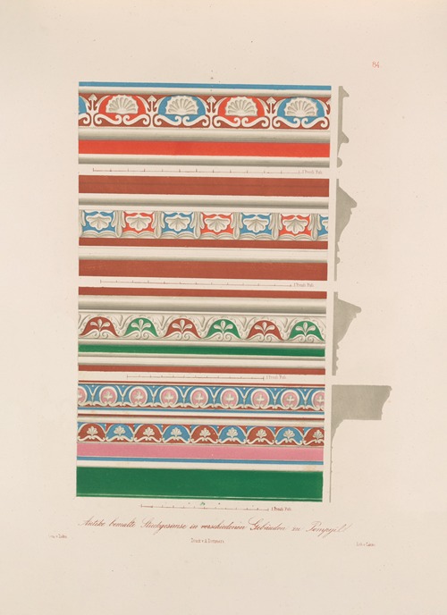 Ornamente aller klassischen Kunst-Epochen nach den Originalien in ihren eigenthümlichen Farben Pl.084