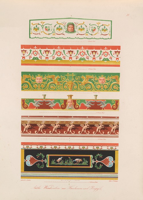Ornamente aller klassischen Kunst-Epochen nach den Originalien in ihren eigenthümlichen Farben Pl.086