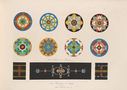 Ornamente aller klassischen Kunst-Epochen nach den Originalien in ihren eigenthümlichen Farben Pl.090